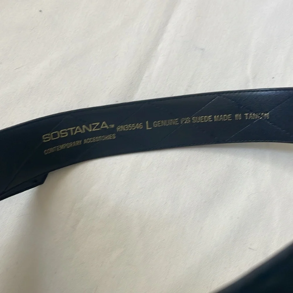 Vintage Sostanza Suede Chunky Belt